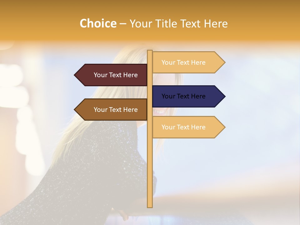 Female Style Smile PowerPoint Template
