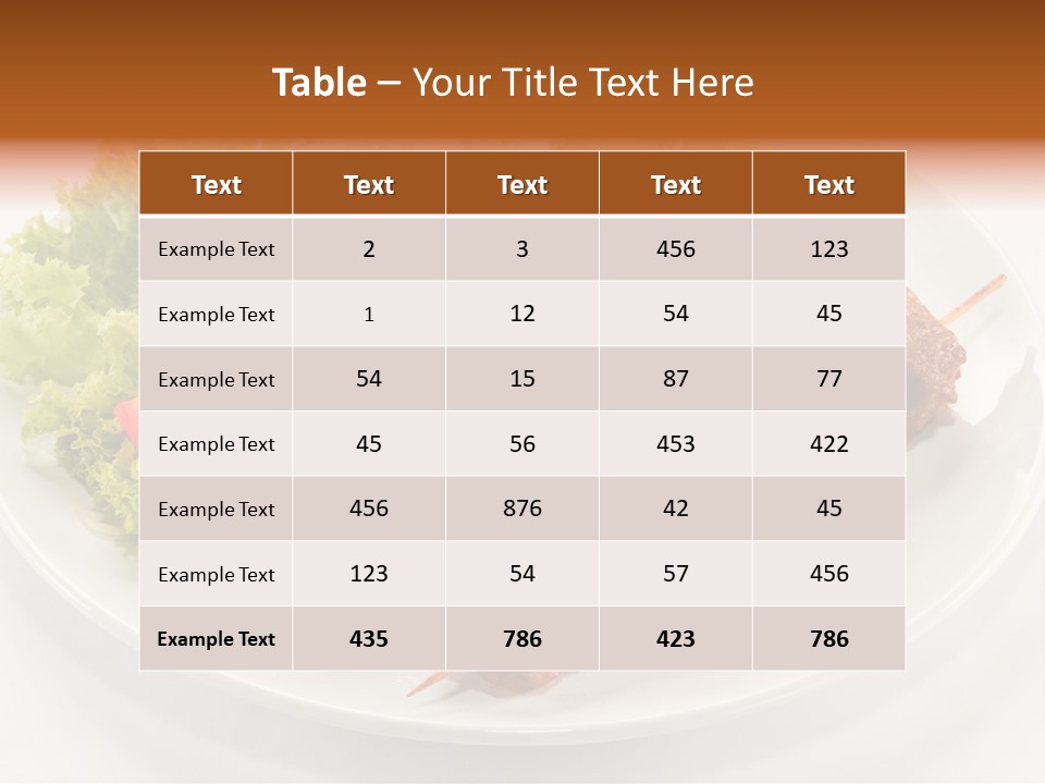 Sliced Lunch Antipasto PowerPoint Template