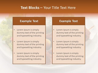 Sliced Lunch Antipasto PowerPoint Template