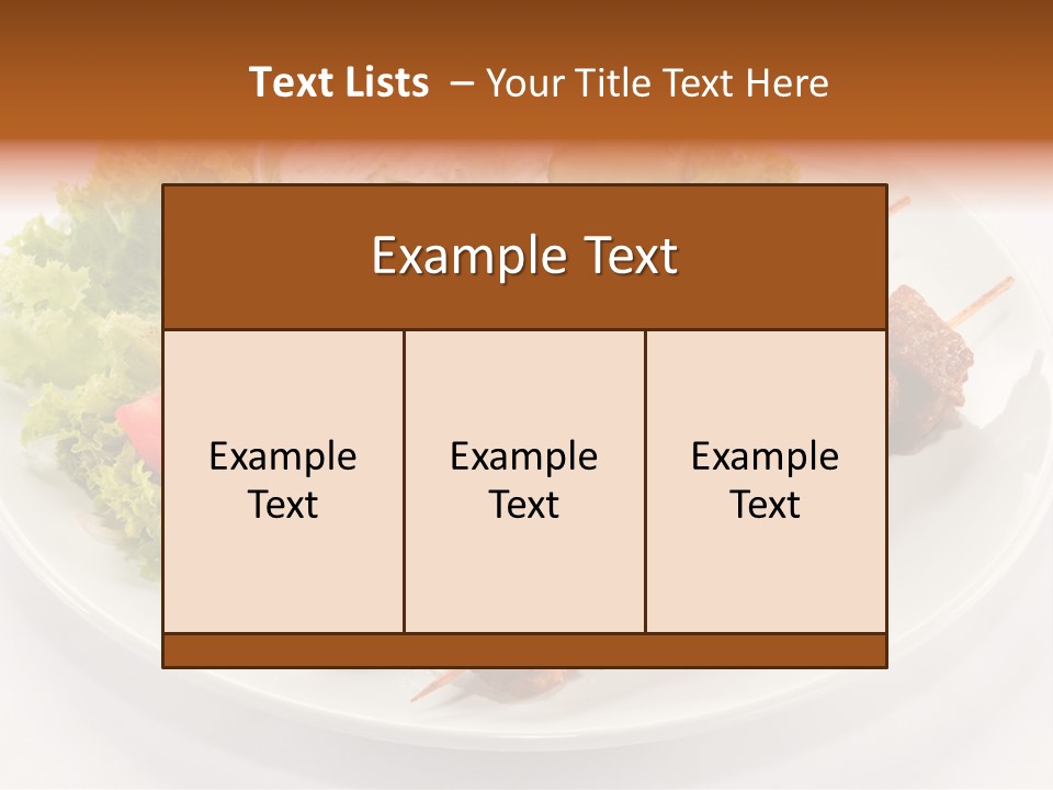 Sliced Lunch Antipasto PowerPoint Template