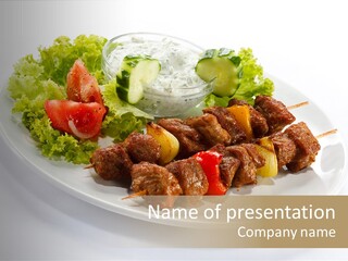 Fast Food Fast Portion PowerPoint Template