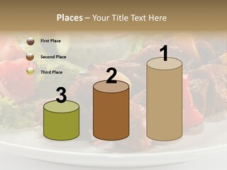 Stick Green Tomato PowerPoint Template