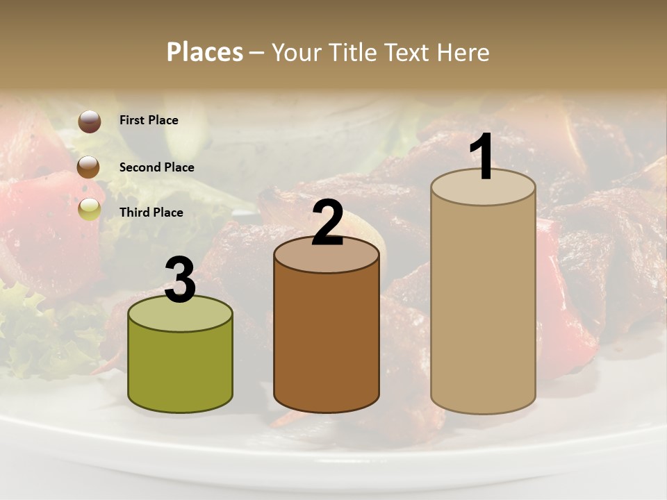 Stick Green Tomato PowerPoint Template