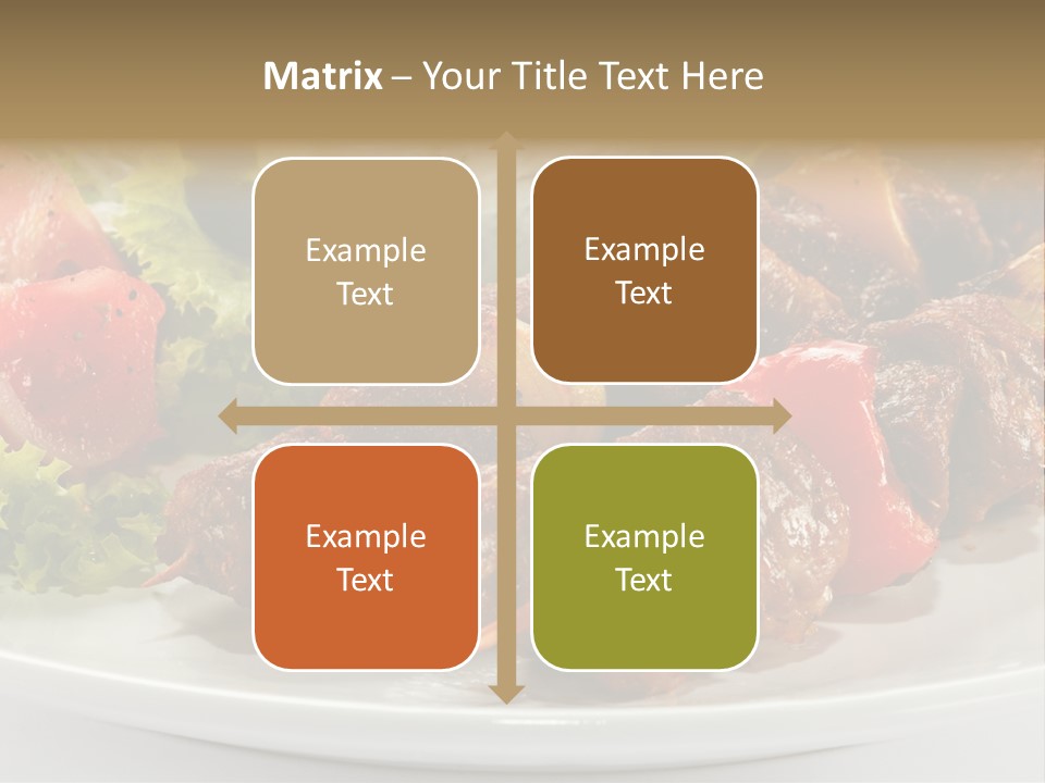 Stick Green Tomato PowerPoint Template