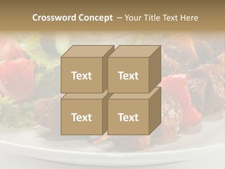 Stick Green Tomato PowerPoint Template