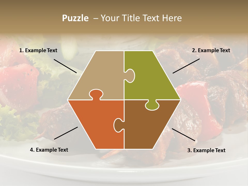 Stick Green Tomato PowerPoint Template