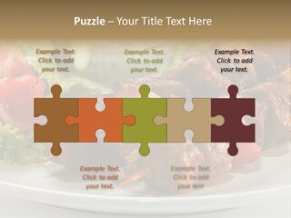 Stick Green Tomato PowerPoint Template