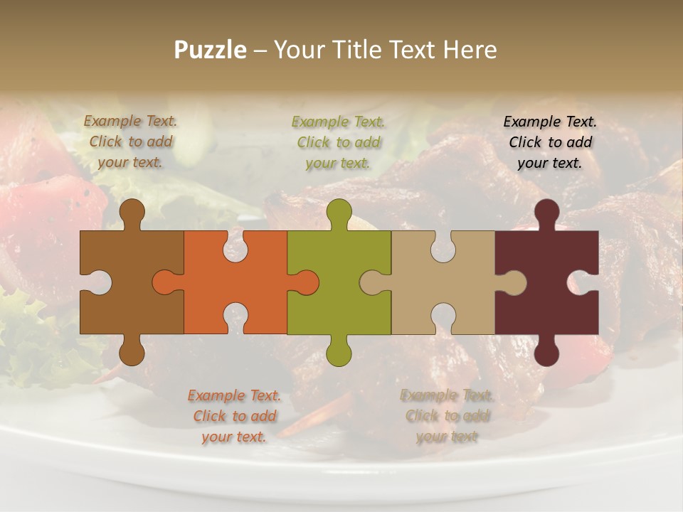 Stick Green Tomato PowerPoint Template