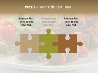 Stick Green Tomato PowerPoint Template