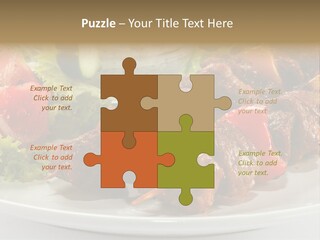 Stick Green Tomato PowerPoint Template