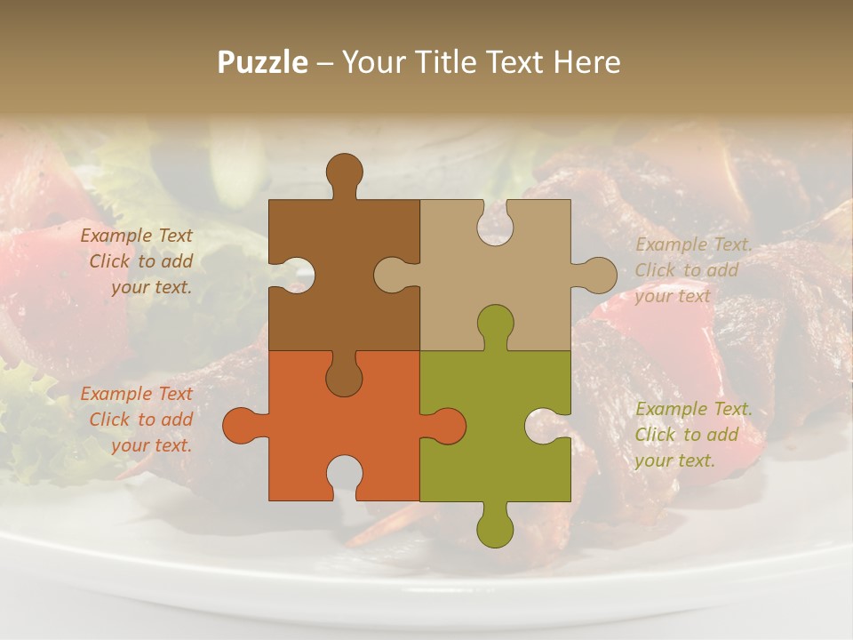 Stick Green Tomato PowerPoint Template