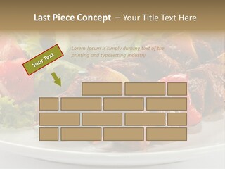 Stick Green Tomato PowerPoint Template