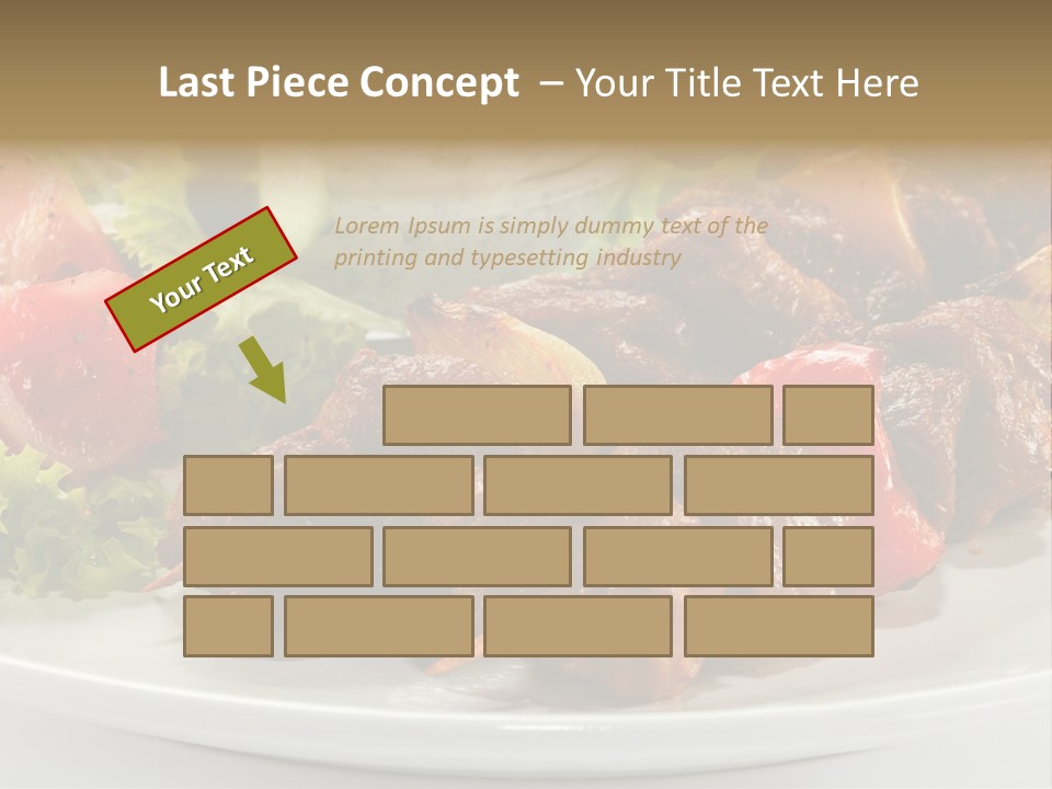 Stick Green Tomato PowerPoint Template