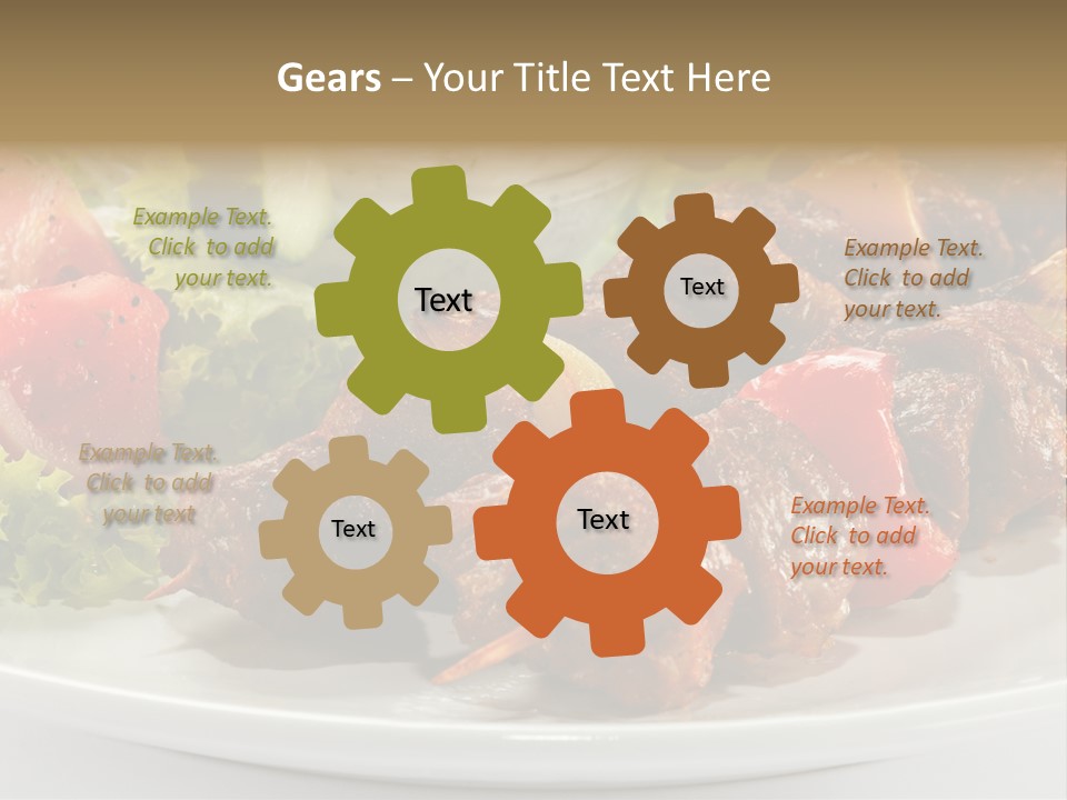 Stick Green Tomato PowerPoint Template