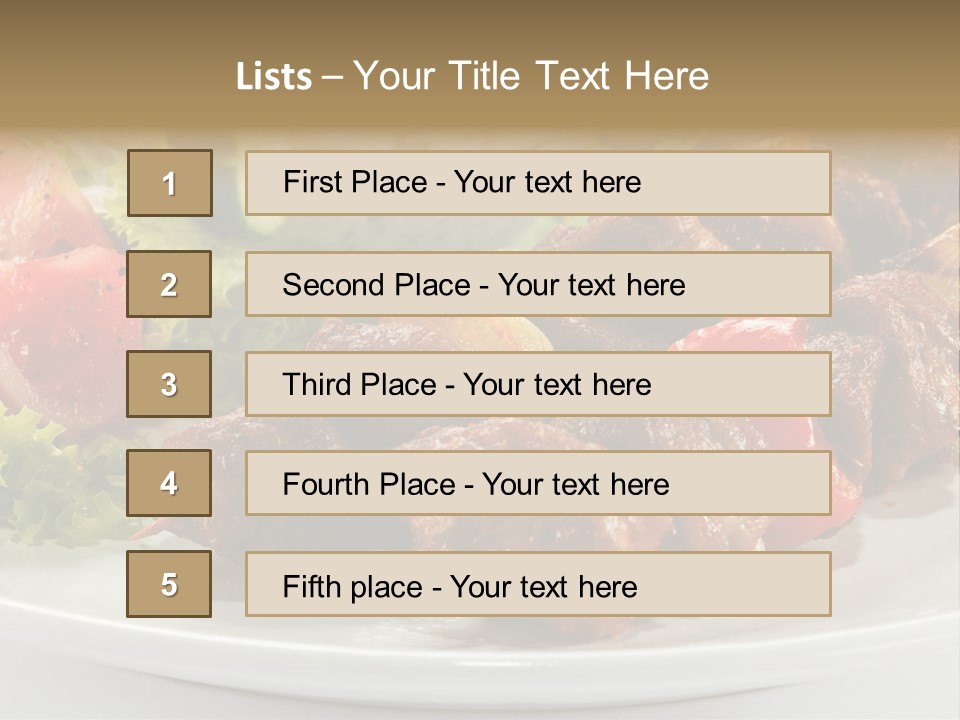 Stick Green Tomato PowerPoint Template
