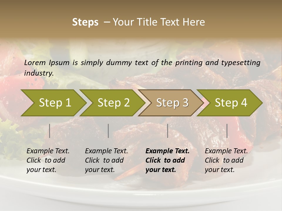 Stick Green Tomato PowerPoint Template