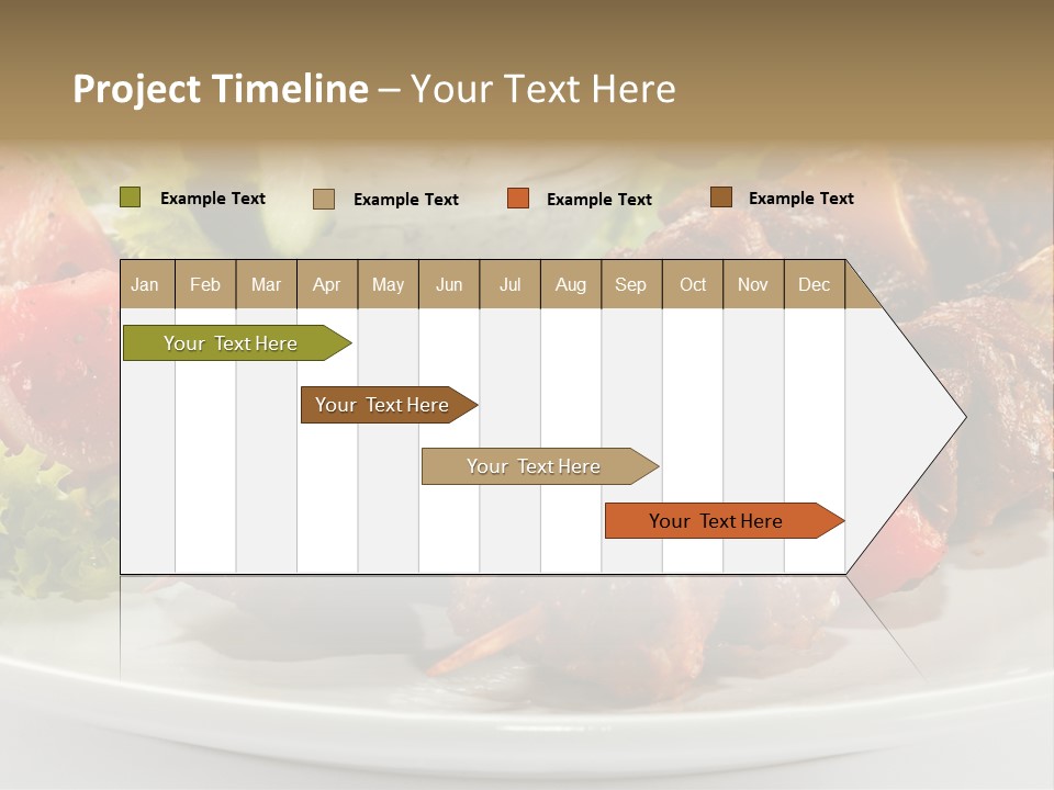 Stick Green Tomato PowerPoint Template