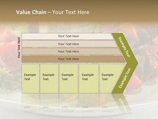 Stick Green Tomato PowerPoint Template