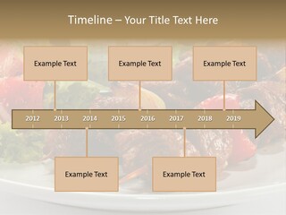 Stick Green Tomato PowerPoint Template