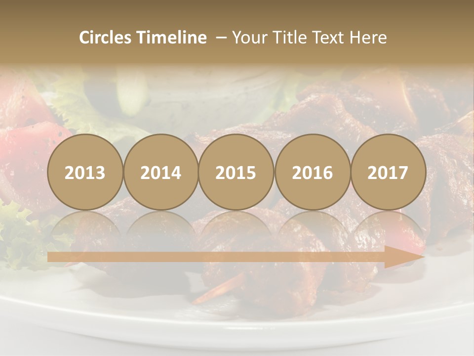 Stick Green Tomato PowerPoint Template