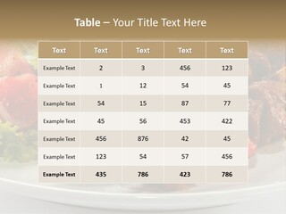 Stick Green Tomato PowerPoint Template