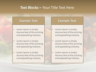 Stick Green Tomato PowerPoint Template