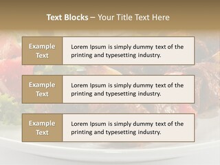 Stick Green Tomato PowerPoint Template