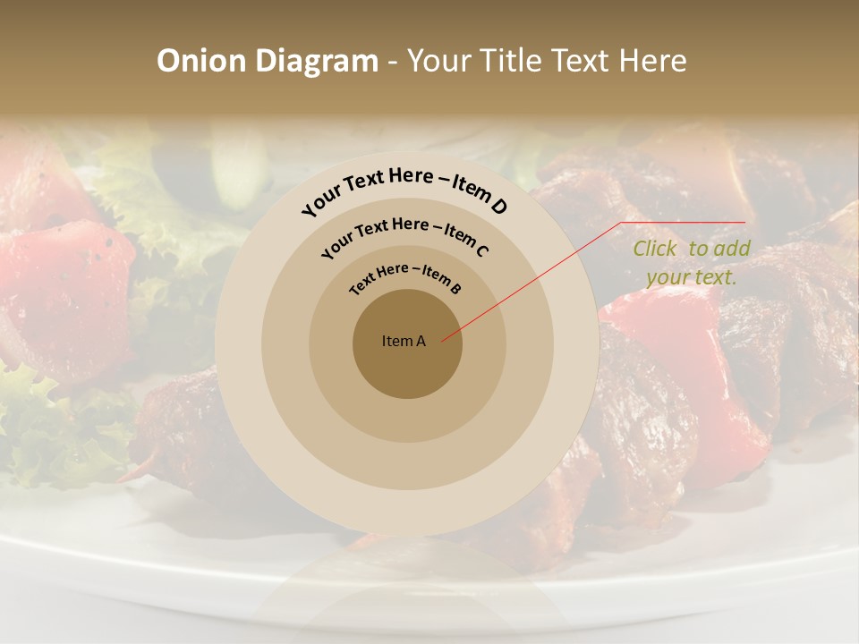 Stick Green Tomato PowerPoint Template