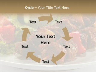 Stick Green Tomato PowerPoint Template