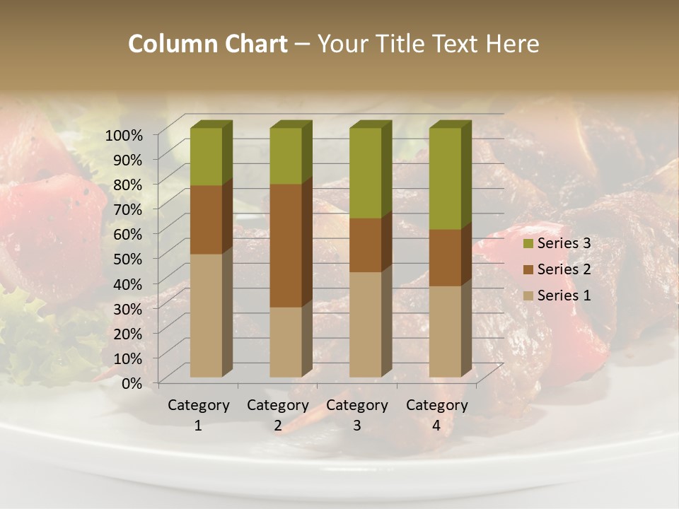 Stick Green Tomato PowerPoint Template