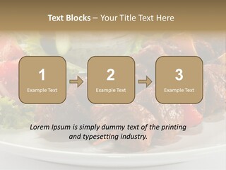 Stick Green Tomato PowerPoint Template