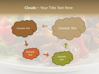 Stick Green Tomato PowerPoint Template