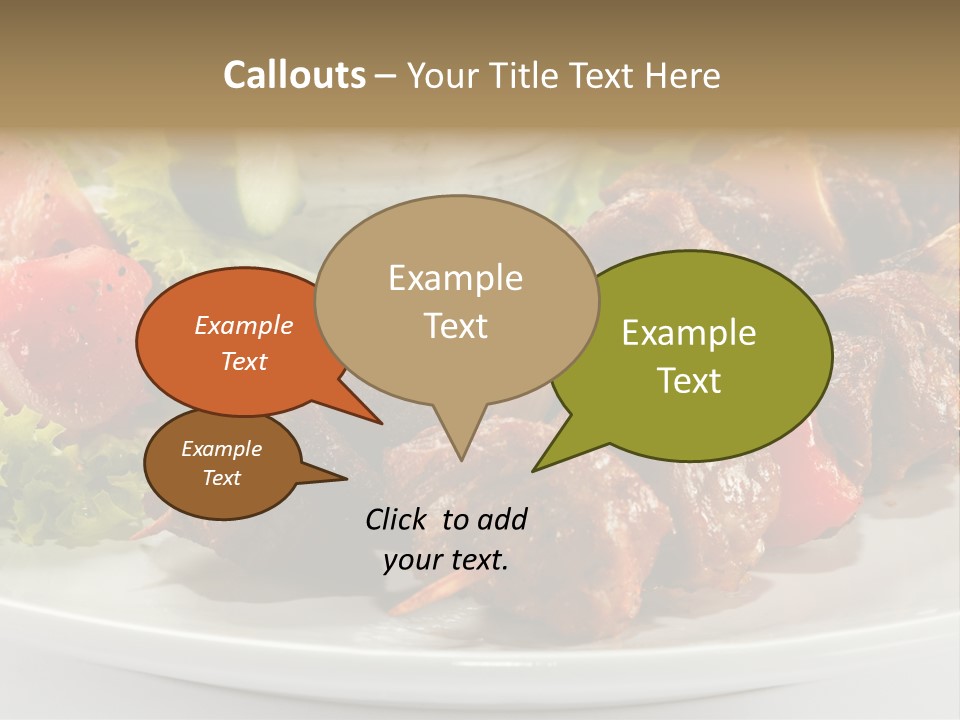 Stick Green Tomato PowerPoint Template