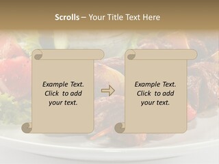 Stick Green Tomato PowerPoint Template