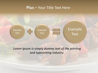 Stick Green Tomato PowerPoint Template