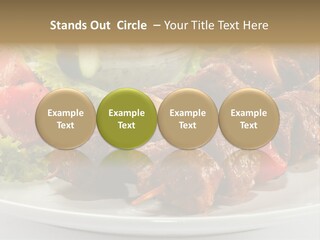 Stick Green Tomato PowerPoint Template