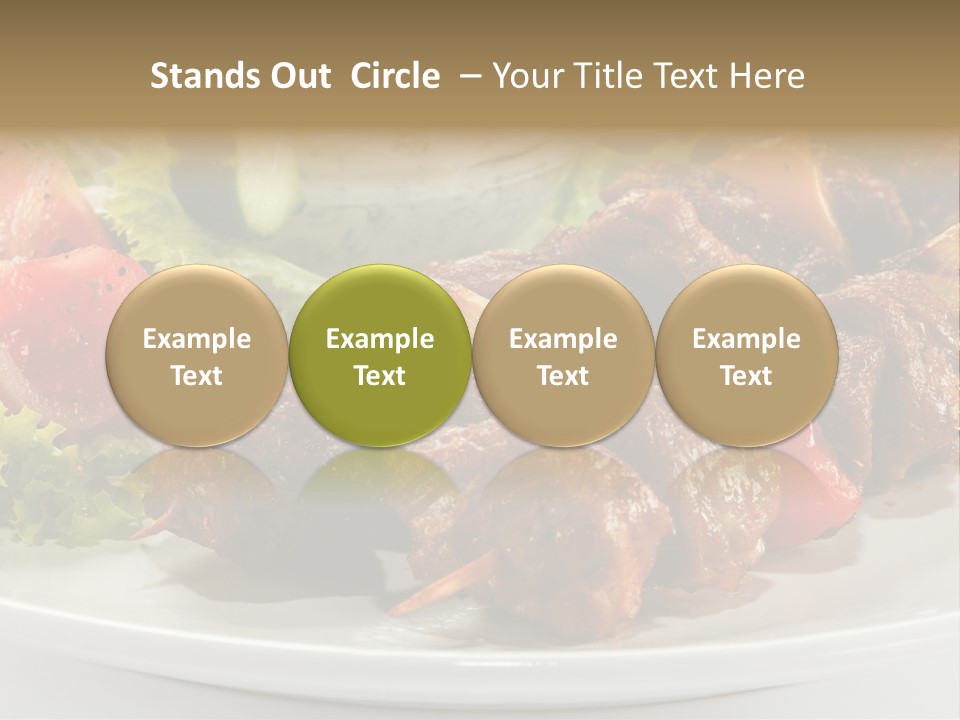 Stick Green Tomato PowerPoint Template