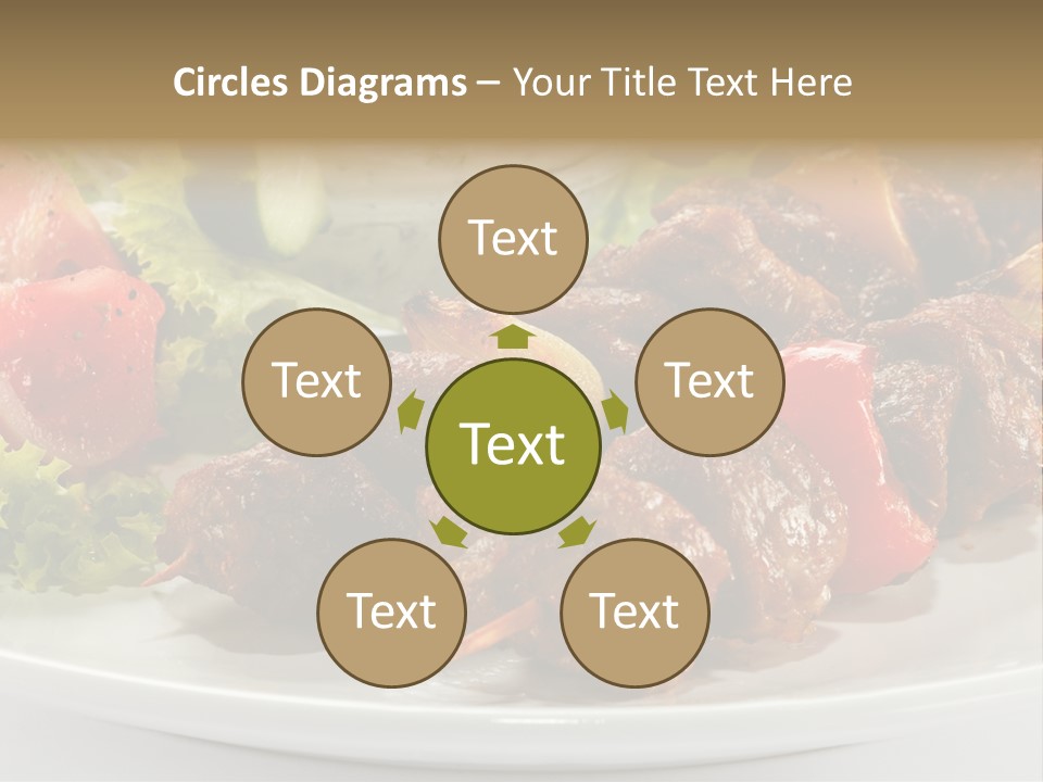 Stick Green Tomato PowerPoint Template