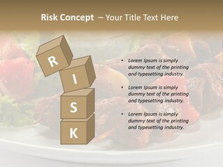 Stick Green Tomato PowerPoint Template