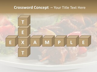 Stick Green Tomato PowerPoint Template