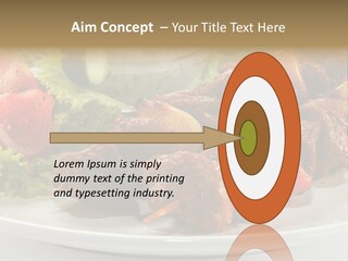 Stick Green Tomato PowerPoint Template