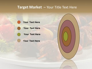 Stick Green Tomato PowerPoint Template