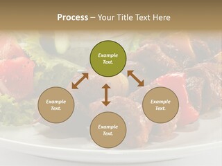 Stick Green Tomato PowerPoint Template