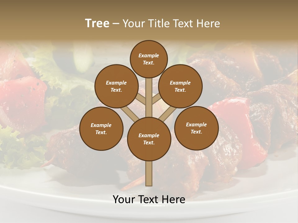 Stick Green Tomato PowerPoint Template