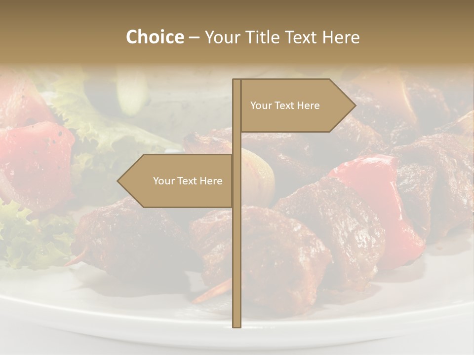 Stick Green Tomato PowerPoint Template