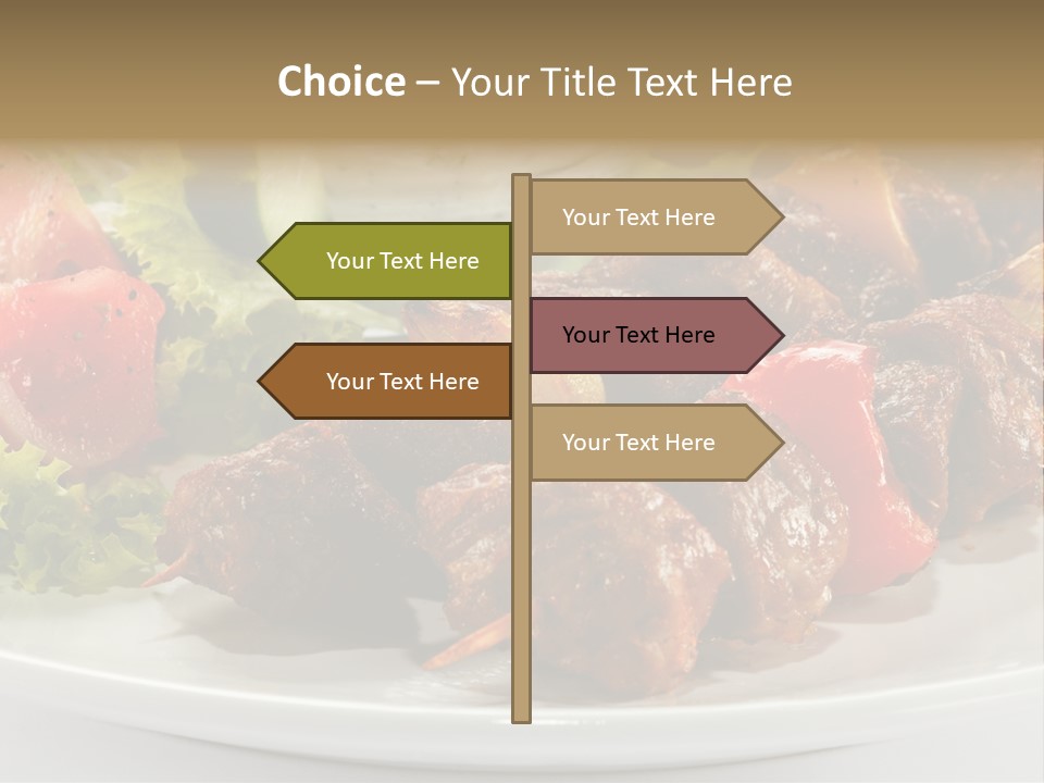 Stick Green Tomato PowerPoint Template