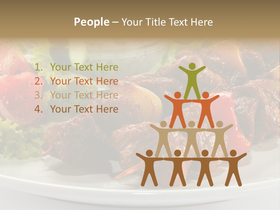 Stick Green Tomato PowerPoint Template