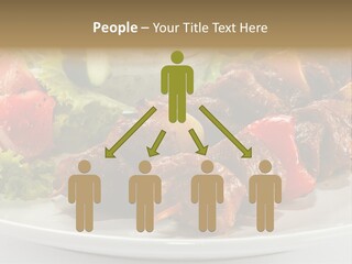 Stick Green Tomato PowerPoint Template