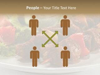 Stick Green Tomato PowerPoint Template