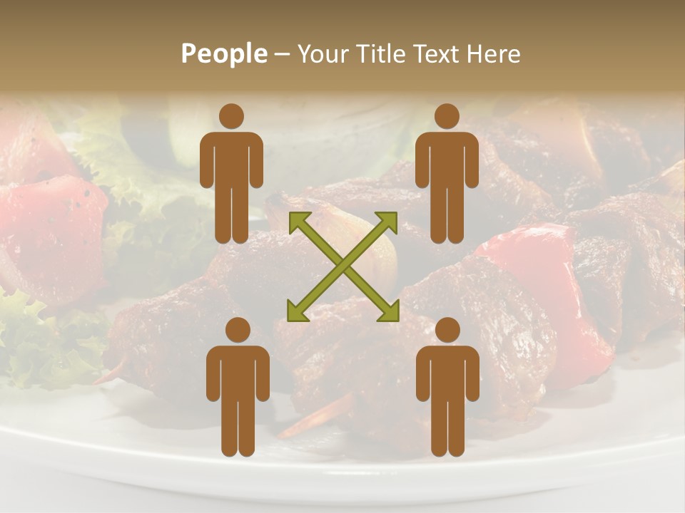 Stick Green Tomato PowerPoint Template